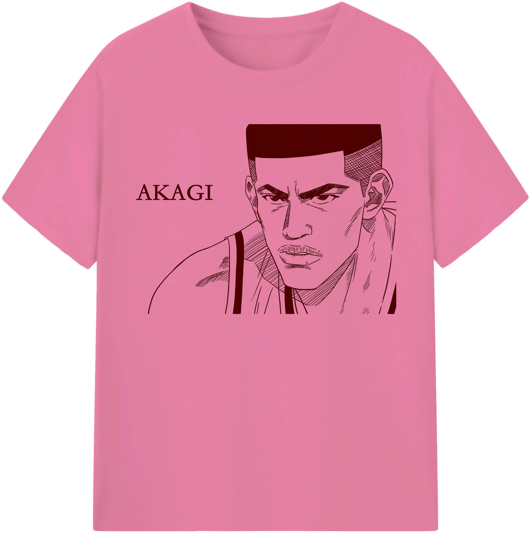 SLAM DUNK／スラムダンク 綿100％半袖Tシャツ（フロントプリント）